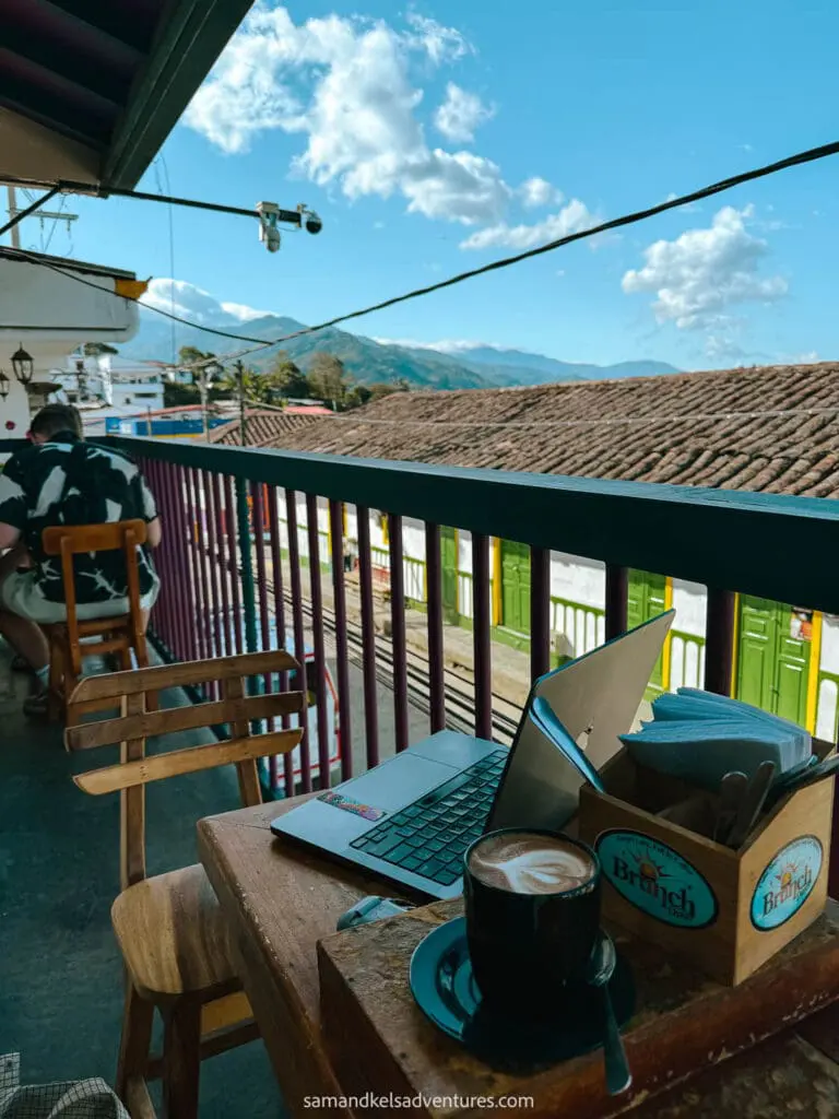 things to do in salento coffee on balcony of brunch