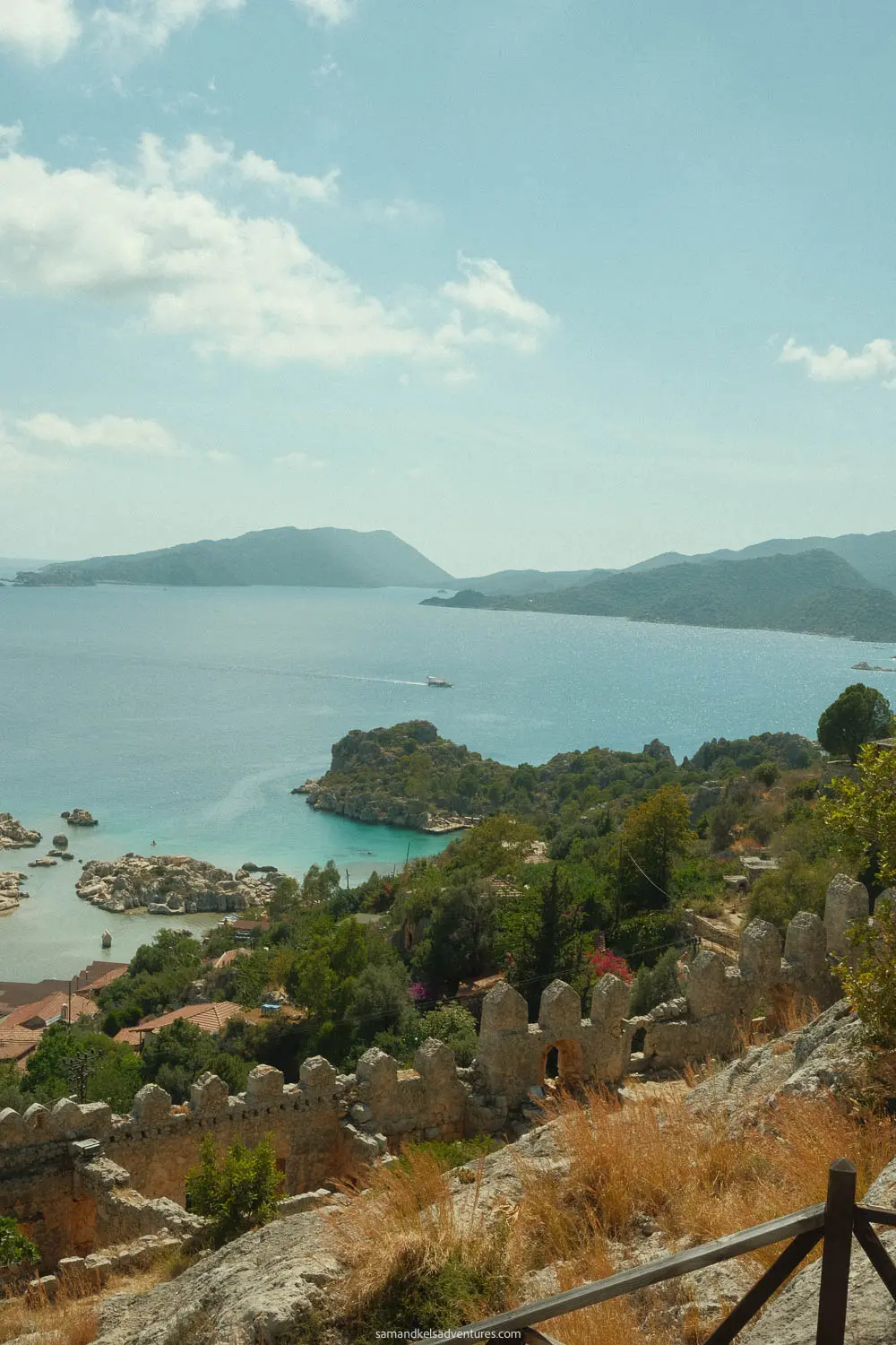 2 week turkey itinerary simena castle overlook