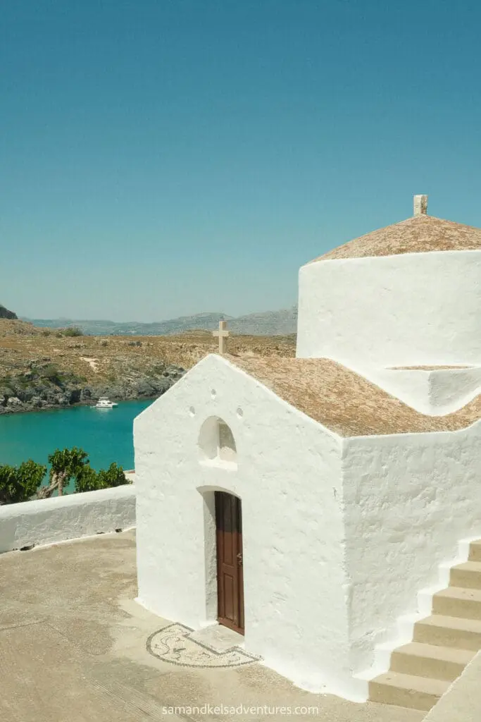 best place to stay in rhodes old church in lindos