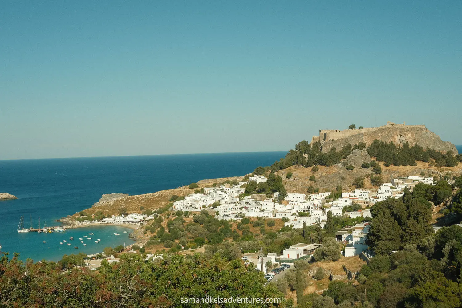 best place to stay in rhodes view of lindos