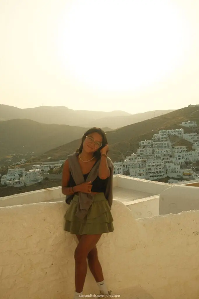 things to do in astypalaia sunset view on top of town