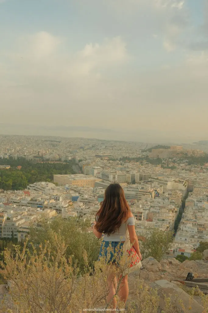 1 day in athens view of athens from hill