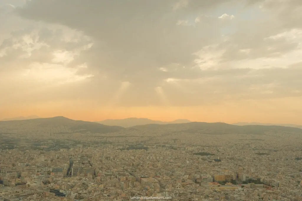 1 day in athens lycabettus hill sunset