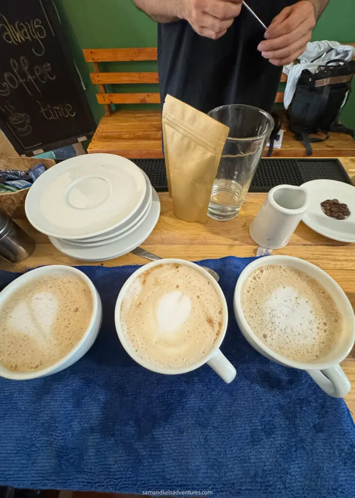 mindo cloud forest learning latte art